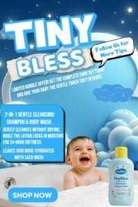Baby Products Promotion Poster template