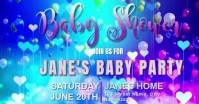 baby shower, pregnancy announcement party Facebook Shared Image template