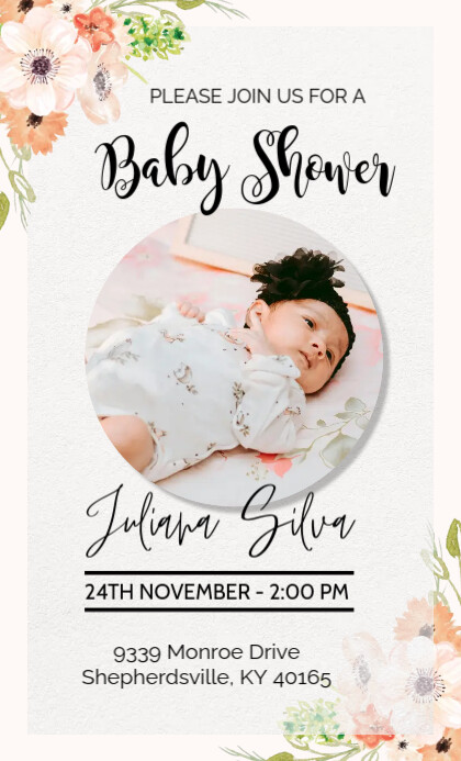 Baby Shower, Pregnancy announcement US Legal template