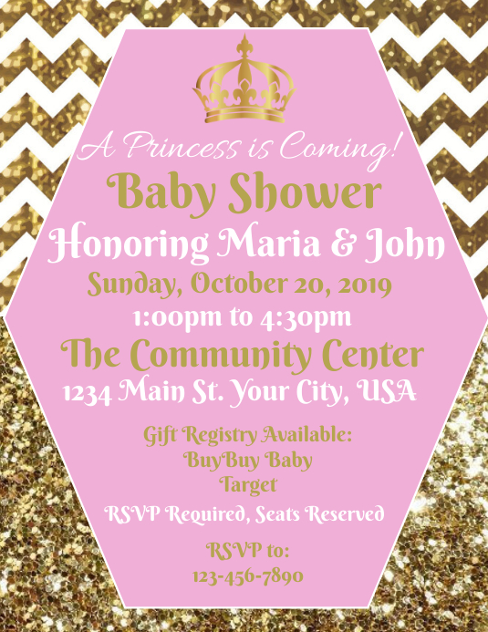 Copy of Baby Shower (Girl) | PosterMyWall