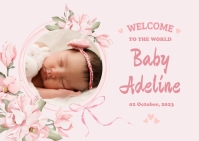 baby shower card template Postcard