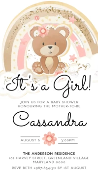 Baby Shower Instagram Story template