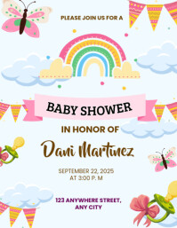Baby shower 传单(美国信函) template