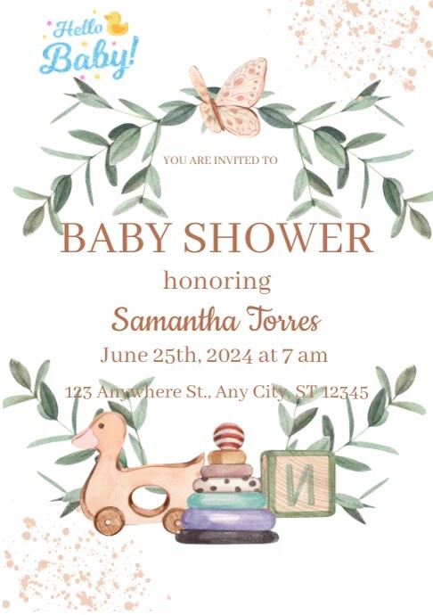 Baby Shower Template PosterMyWall
