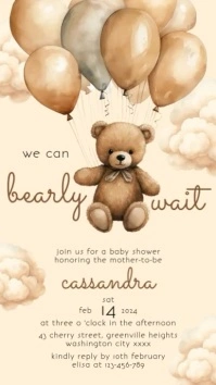 Baby Shower Instagram Story template