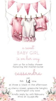 Baby Shower Instagram Story template
