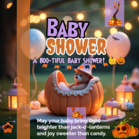 Baby Shower Instagram na Post template