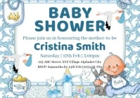 Baby Shower A2 template