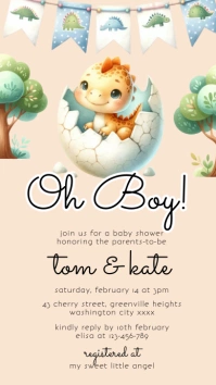 Baby Shower Instagram Story template