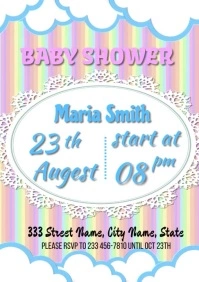 baby shower A3 template
