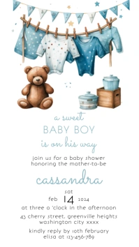Baby Shower Instagram Story template