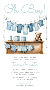 Baby Shower Instagram Story template