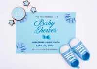 baby shower Postcard template