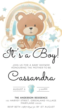 Baby Shower Instagram Story template