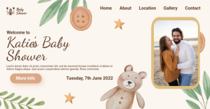 Baby Shower Event ภาพที่แชร์บน Facebook template