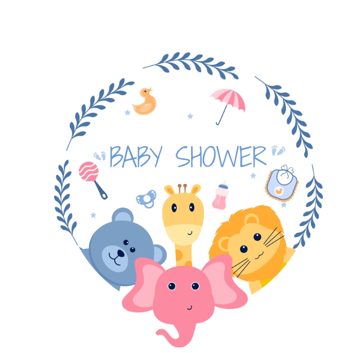 Baby Shower Greetings Card Template PosterMyWall