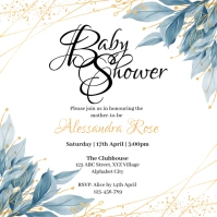 Baby Shower Invitation Square (1:1) template