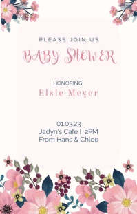 Baby Shower Invitation Wattpad Cover template
