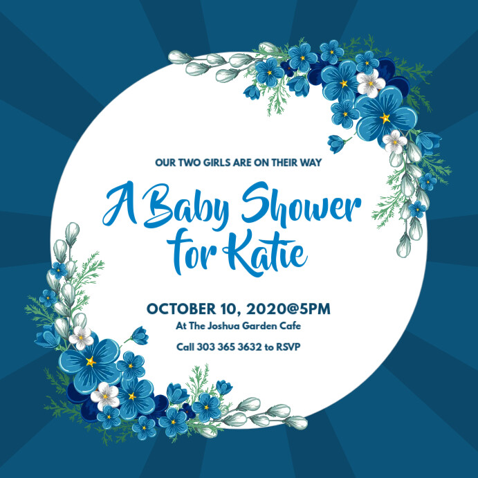 Baby Shower Invitation Template Postermywall