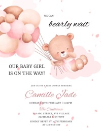 Baby Shower Invitation Template Flyer (US Letter)
