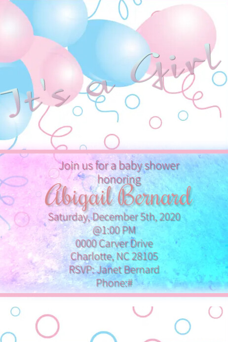 Baby Shower Invite Template | PosterMyWall