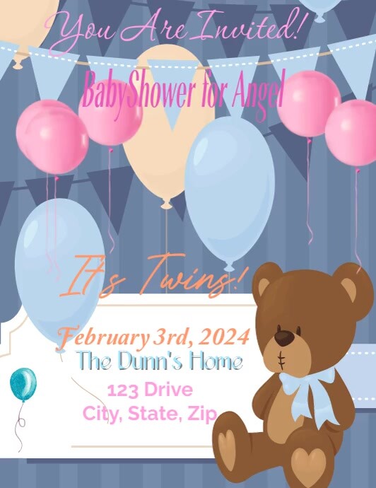 Baby shower Invite Template PosterMyWall