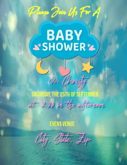 Baby shower Invite Template PosterMyWall