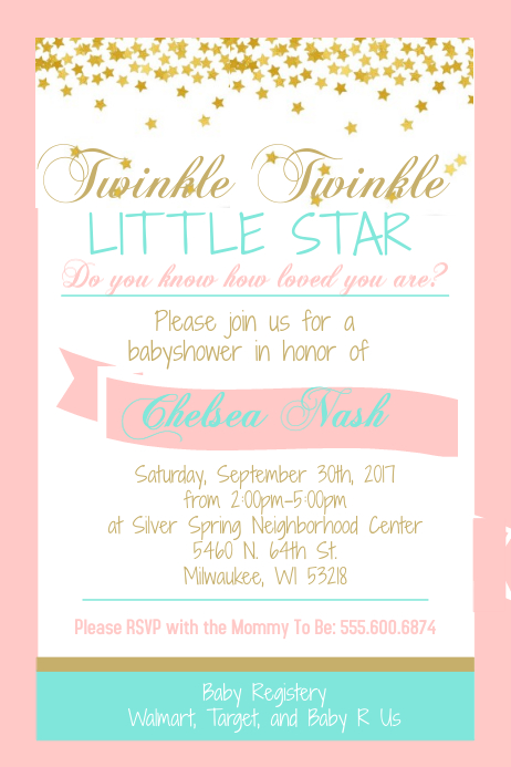 Plantilla de Baby Shower PosterMyWall Plantilla de Baby Shower PosterMyWall