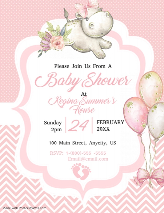 Baby Shower Template PosterMyWall baby-shower-template-postermywall