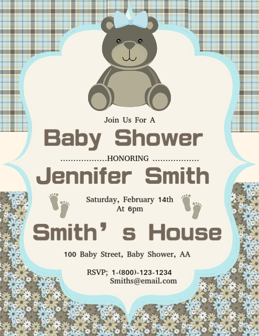 Baby Shower Template Postermywall