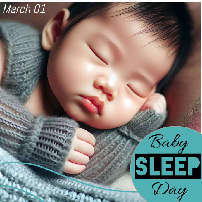 baby sleeping background template | PosterMyWall