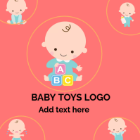 BABY TOYS SHOP LOGO Logotyp template