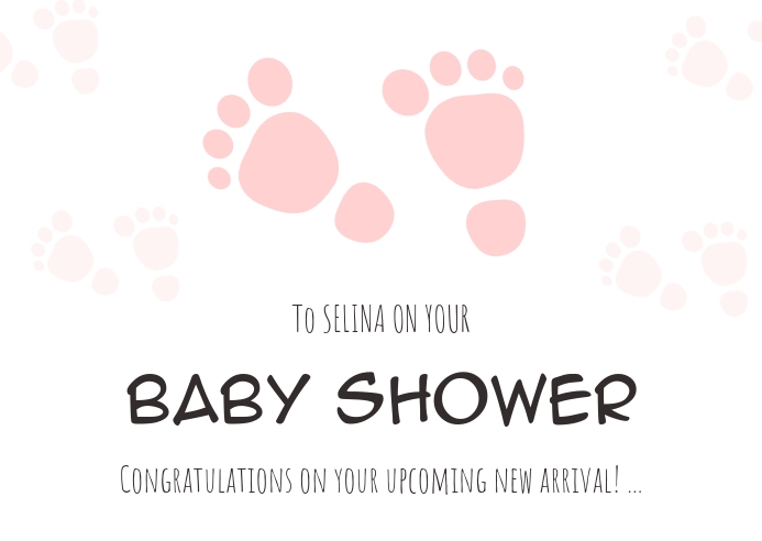 Babyshower Kort Skabelon Postermywall