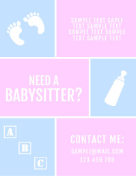 Anpassen Von 390 Babysitting Flyer Vorlagen Postermywall