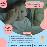 babysitting Instagram-Beitrag template