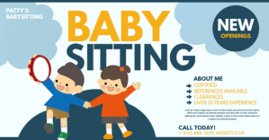 Babysitting Immagine condivisa di Facebook template