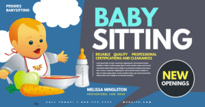 Babysitting Gambar Bersama Facebook template