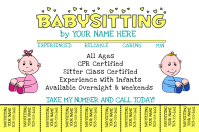 babysitting flyer templates postermywall