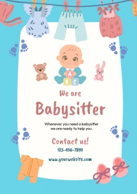 babysitting template A4