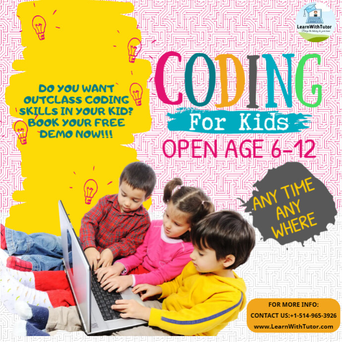 Coding For Kids Instagram Post | PosterMyWall