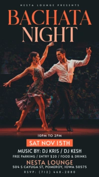 Bachata Night Instagram Story template