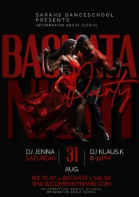 Bachata night template A4