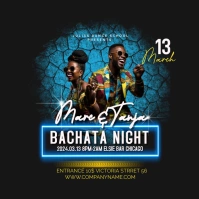 Bachata night template Instagram Post
