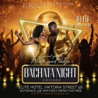 bachata night template Instagram Post