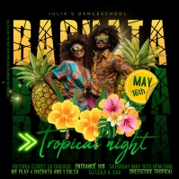 bachata template tropical Instagram Post