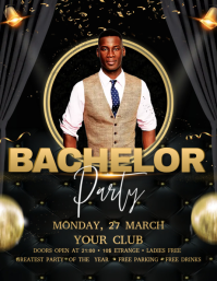 Bachelor Party Flyer (Letter pang-US) template