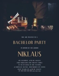 Bachelor Party Flyer (US Letter) template
