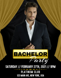 Bachelor Party Poster/Wallboard template