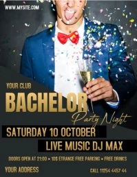 Bachelor party Flyer (US Letter) template