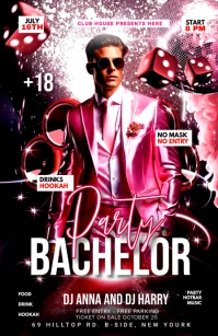 BACHELOR PARTY Tabloid template